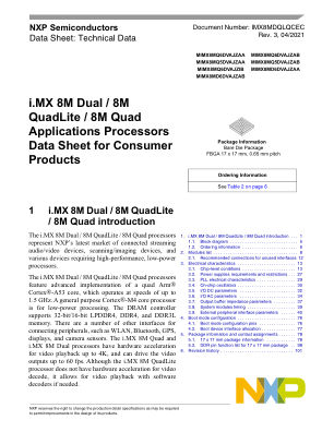 IMX8MDQLQCEC datasheet cover page