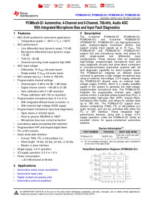 PCM6360-Q1 datasheet cover page