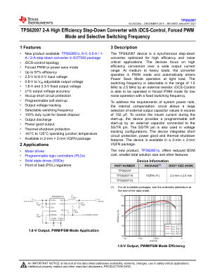 TPS62097 datasheet cover page