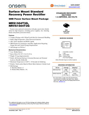 MRS1504T3 datasheet cover page