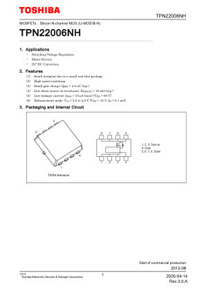 TPN22006NH 数据手册首页