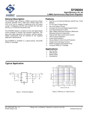 SY26004SYD datasheet cover page