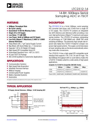 LTC2312-14 datasheet cover page