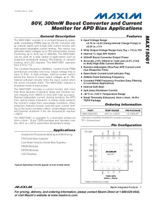MAX15061 datasheet cover page