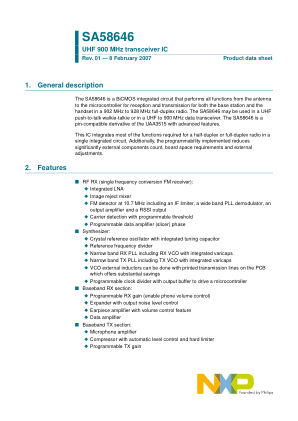 SA58646 datasheet cover page