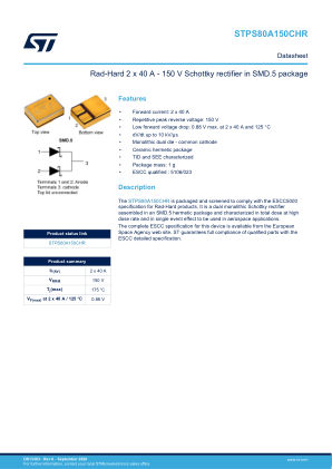 STPS80A150CHR 数据手册首页