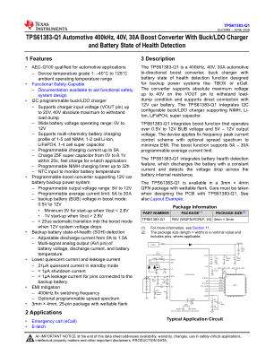 TPS61383-Q1 datasheet cover page