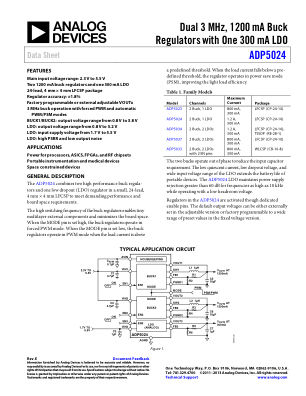 ADP5024 数据手册首页