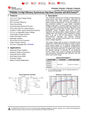 TPS62093 datasheet cover page