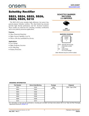 SS29 datasheet cover page