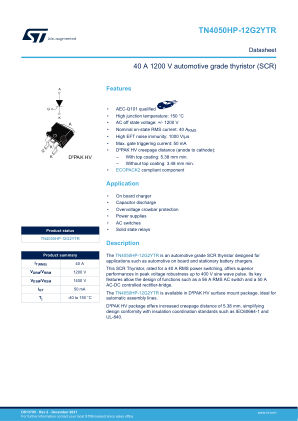 TN4050HP-12G2YTR datasheet cover page