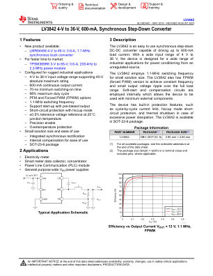 LV3842 datasheet cover page
