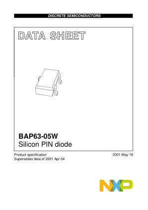 BAP63-05W 数据手册首页