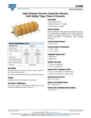 GFMM datasheet cover page
