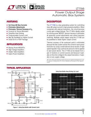 1166FA datasheet cover page