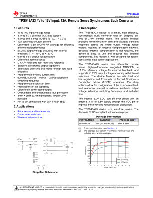 TPS548A23 datasheet cover page