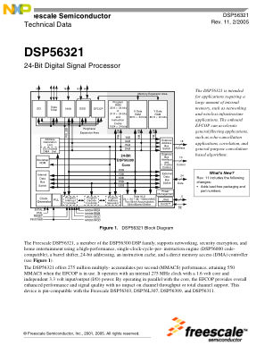 DSP56321 数据手册首页