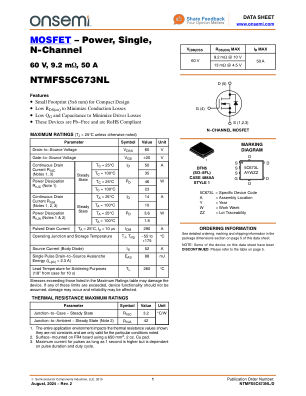 NTMFS5C673NL 数据手册首页