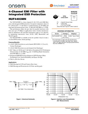 NUF4403MN datasheet cover page