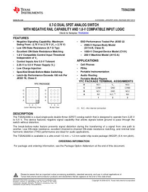 TS5A22366 datasheet cover page