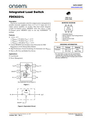 FDC6331L 数据手册首页