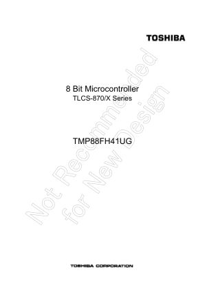TMP88FH41UG datasheet cover page