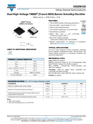 V20DM120 数据手册首页