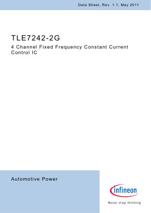 TLE7242-2G 数据手册首页