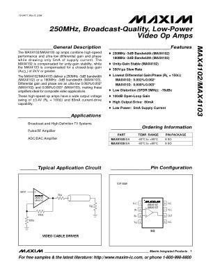 MAX4102-MAX4103 datasheet cover page