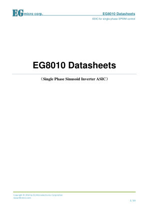 EG8010 datasheet cover page