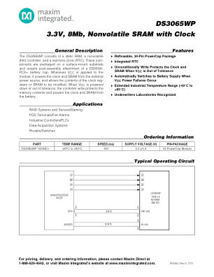 DS3065WP datasheet cover page