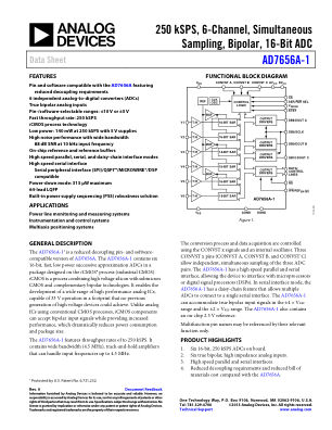 AD7656A-1 数据手册首页