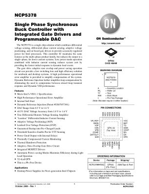NCP5378 datasheet cover page