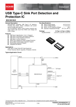 BD91N01NUX 数据手册首页
