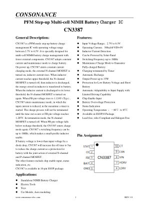 CN3387 datasheet cover page