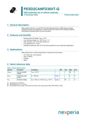 PESD2CANFD36VT-QR datasheet cover page
