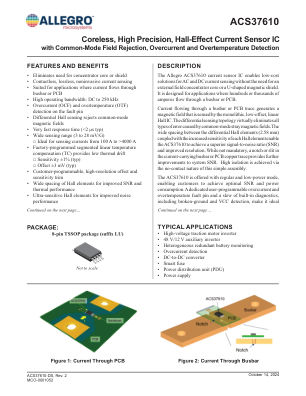 ACS37610 datasheet cover page