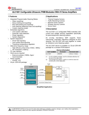 ULC1001 datasheet cover page