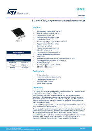 STEF01 datasheet cover page