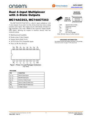 MC74AC253 数据手册首页