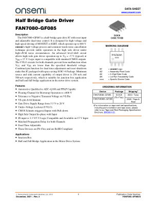 FAN7080-GF085 数据手册首页