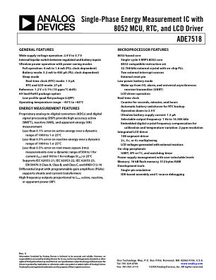 ADE7518 数据手册首页