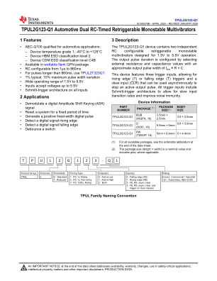 TPUL2G123-Q1 datasheet cover page