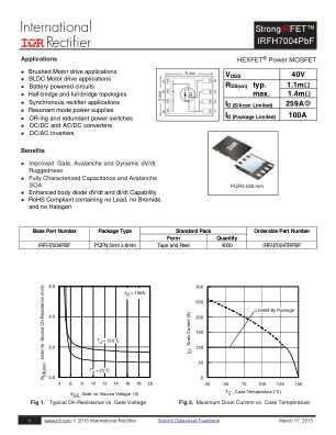 IRFH7004 数据手册首页