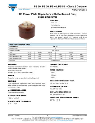 PS20PS30PS40PS55C2 datasheet cover page