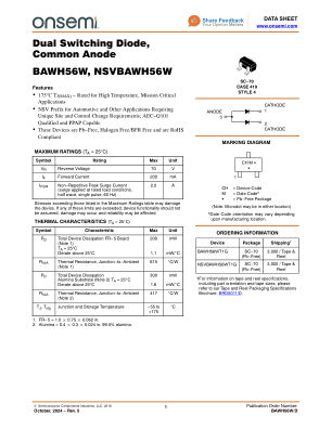 BAWH56W 数据手册首页