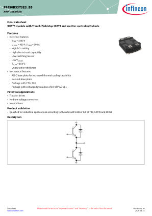 FF450R33T3E3-B5 datasheet cover page