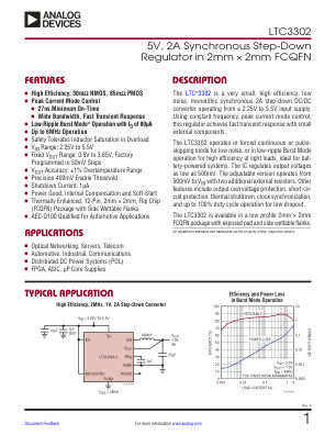LTC3302 datasheet cover page