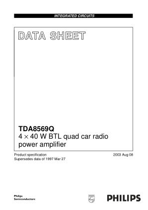 TDA8569Q 数据手册首页