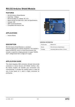 MIS0232-01 datasheet cover page